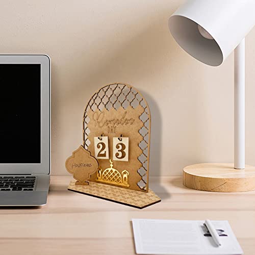 Yejahy Ramadan Advent Calendar Wooden Countdown Days 30 Days Home Decorations, Diy Eid Decorations For Ramadan Parties, Ramadan Gifts For Kids, Craft Decorations (Palace Style) #TOP4
