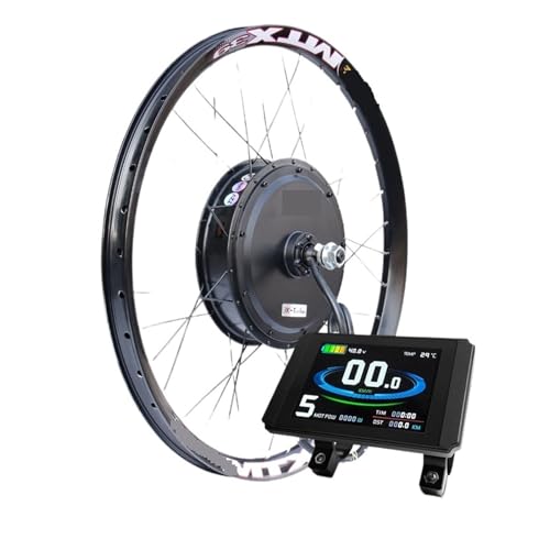 Image of SMTYXS Rim 72V 3000W Electric Bicycle Conversion Kit Brushless Gearless Rear Rotate Hub Motor Wheel For 20-28 29in 700C(LCD8H SET,28 29 700C)