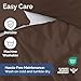 Duvet Cover King Size - Extra Soft King Size Duvet Cover - Lightweight, Breathable & Cozy - Easy Care & Fade Free with Zipper Closures & Ties - 104