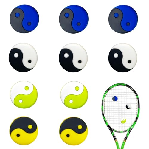CALLYSONIC Tennis demper, 4 stuks tennisaccessoires, Taiji tennisrackets, schokdempers, tennisaccessoires, heren, atleten, sport, training, outdoor-activiteiten, tennistaccessoires voor heren