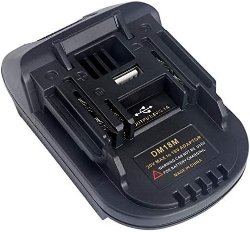Adaptateur batterie Makita 18V DM18M : finissez vos chantiers avec Dewalt