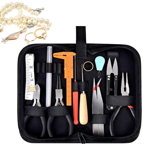Juego De Células De Joyería - Kit De Herramientas Para Crear Joyas Con Celdas De Precisión Y Pinzas | Ideal Para La Fabricación De Pulseras, Collares, Perlas Y Reparaciones De Joyas De Bricolaje