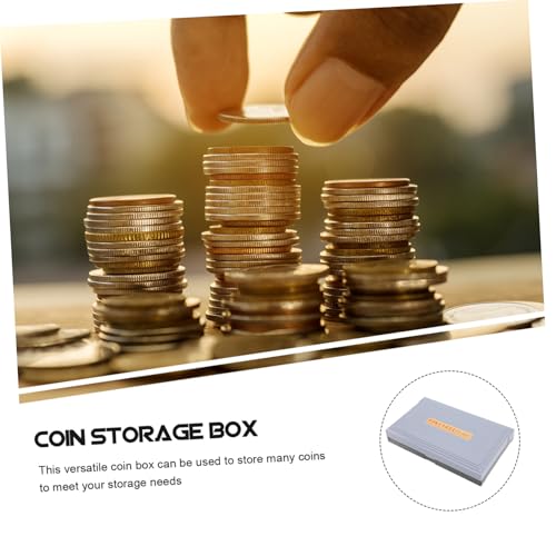 Caja organizadora multi-compartimiento con tapa para monedas miniatura 7