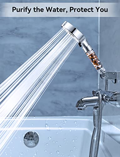 Pommeau de douche Magichome noir mat avec flexible longue duree