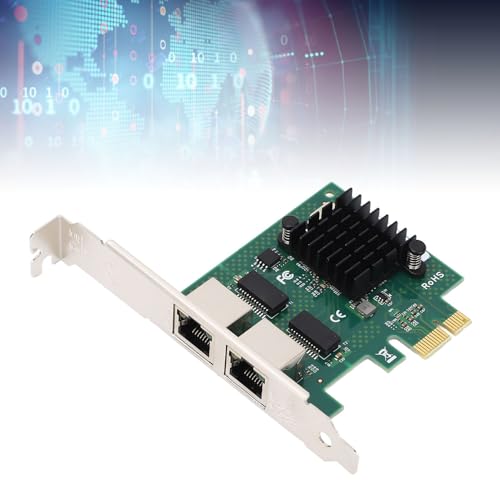 Dual Port BCM5720 Tarjeta de Red Ethernet Gigabit PCIe para PC de Escritorio compatible con Wins Server miniatura 6
