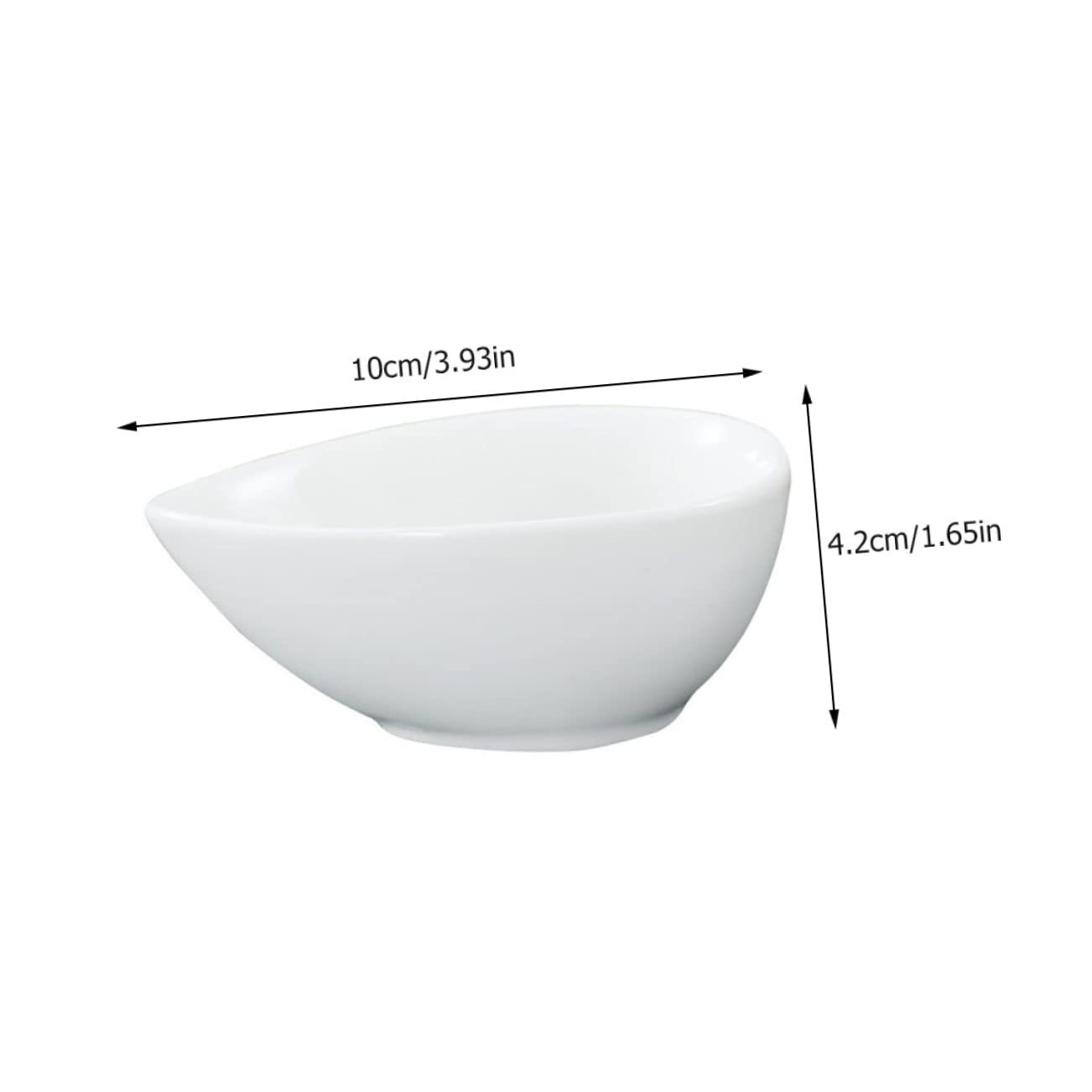 Garneck 6Pcs Versatile Drop Shaped Storage Bowls Fruits Snacks Salads Artistic Kitchen Organization Smooth Glazed Finish