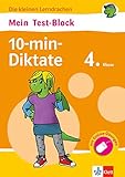  Klett Mein Test-Block: 10-min-Diktate, Deutsch 4. Klasse: Die kleinen Lerndrachen, Plus Online-Übungen: Mit Online-Übungen