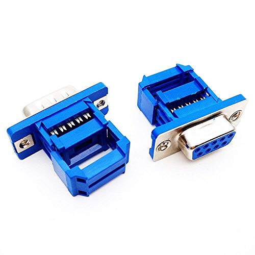 10 piezas conector D-SUB DB9 hembra para cable plano miniatura 2