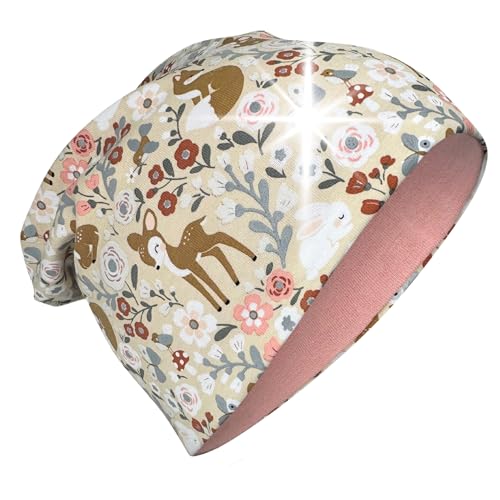HECKBO 360° Reflektor Kinder Beanie Mütze - Jersey Stoff innen...
