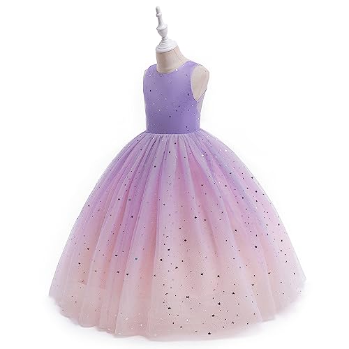 Flower Girls Tulle Dress Bridesmaid Sparkle Wedding Pageant Dresses Princess Birthday Party3