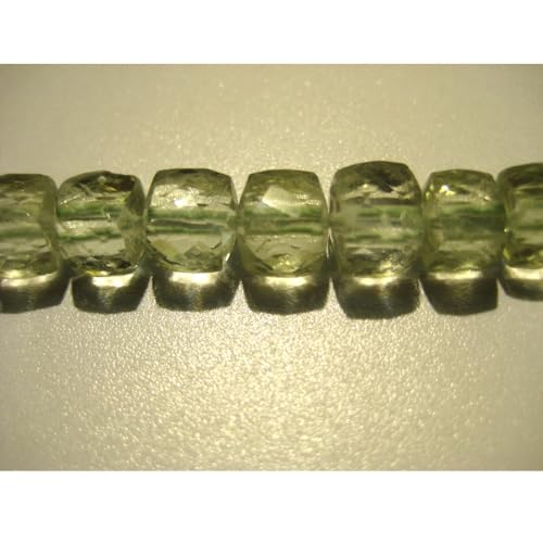 Cubes d'améthyste verte 7mm pour remplacer les perles ternes par des pierres facettées - 4