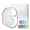 AMZGIRL LED Mask Light Therapy| 7 Color Skin Rejuvenation Therapy LED Photon Mask Light Facial Skin Care Anti Aging Skin Tightening Wrinkles Toning Mask Home Light Therapy Facial Care Mask Daily Care