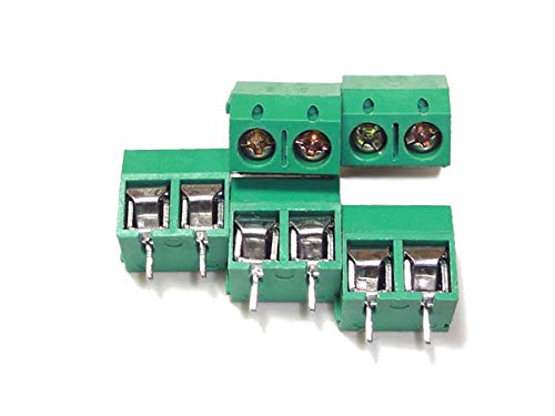 Amazon | 二極ターミナルブロック×5個セット(2ピン 端子台/5.08mm