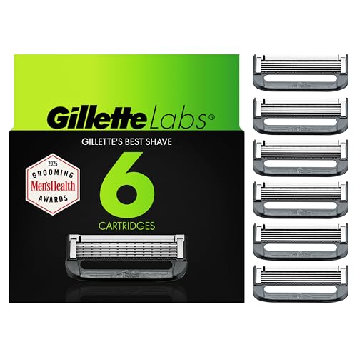 GilletteLabs Razor Blade Refills, 6 count