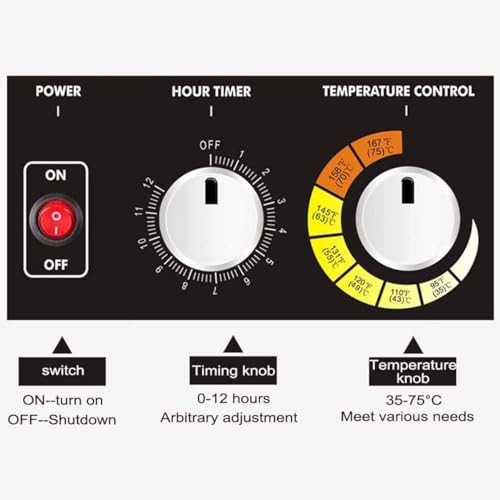 6 Tablett Dörrgerät Dörrautomat Rostfreier Stahl Lebensmitteltrockner Mit Timer Und Temperaturregelung Obsttrockner Maschine Für Dörrfleisch, Fleisch, Obst, Gemüse, Kräuter Leicht Zu Reinigen 600W – Bild 8