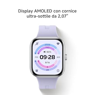 XIAOMI Redmi Watch 5, Smartwatch con display AMOLED 2.07", Chiamate Bluetooth, Autonomia 24 giorni, Resistenza Acqua 5 ATM, Monitoraggio Frequenza Cardiaca e SpO2, Sistema GNSS integrato, Nero