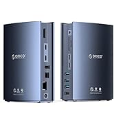 ORICO Thunderbolt 3 Docking Station 15-in-1 40Gbps Dock for Thunderbolt Laptops, 60W Charging Pow...