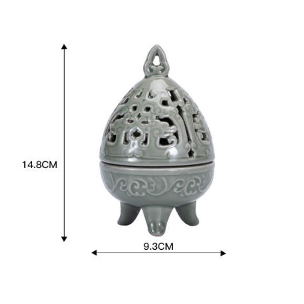 Bruciatore Di Incenso Bruciatore Di Incenso Ceramica per La Casa, Porta Incenso Creativo Dipinto A Mano, Decorazione Della Casa, Piastra Di Offerta Buddha, Torre Di Incenso Porta Cono Di Incenso