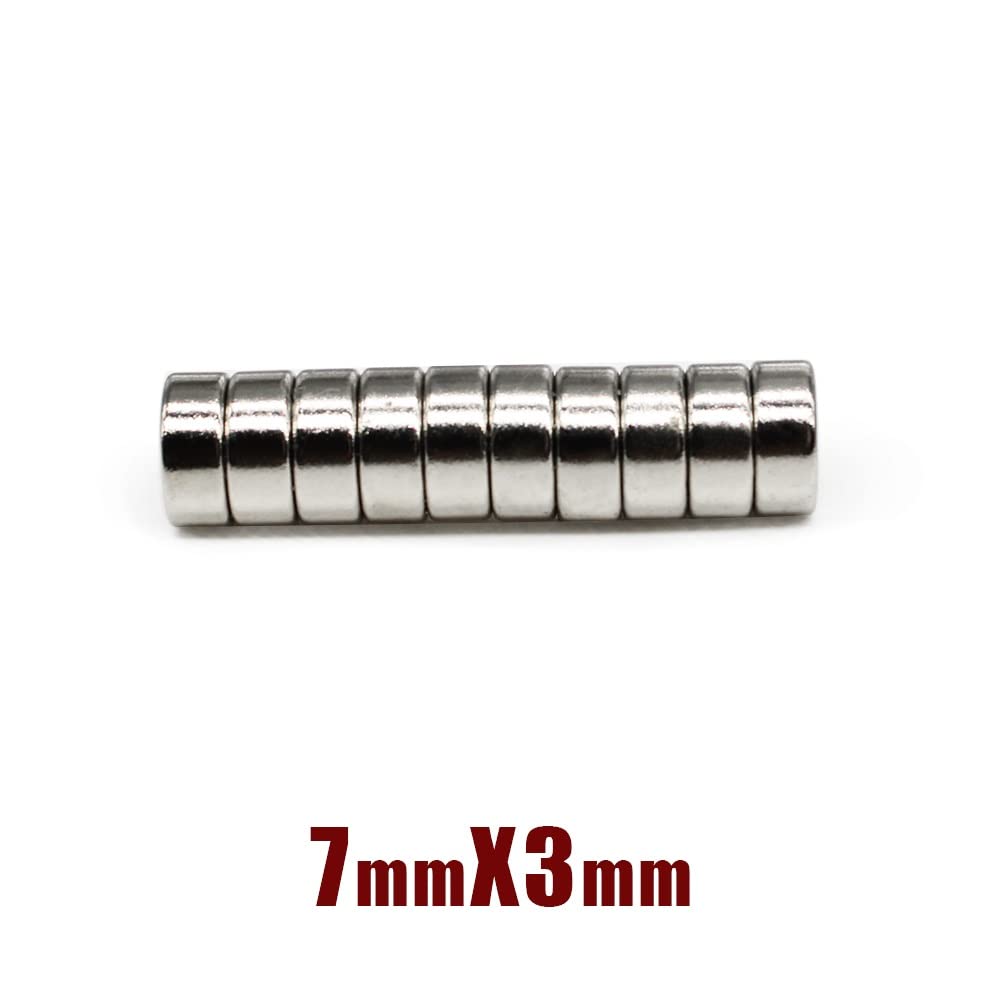 20/50/100/150/200/500PCS 7 * 3 mm Round Rare Earth Neodymium 7x3mm 7x3 Small Magnetic for Craft 7mm x 3 mm Magnet(150PCS)