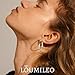 LOUMILEO 4mm Wide Large Silver Hoop Earrings Lightweight 925 Sterling Silver Hoop Earrings for Women Hypoallergenic Big Thin Hoops Earring for Women 30/40/50/60/70MM