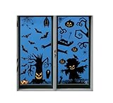 Créez une atmosphère festive : coller des autocollants sur des surfaces lisses telles que les fenêtres et les portes vitrées peut rapidement créer une forte atmosphère d'Halloween et remplir la maison d'une atmosphère festive mystérieuse et étrange.