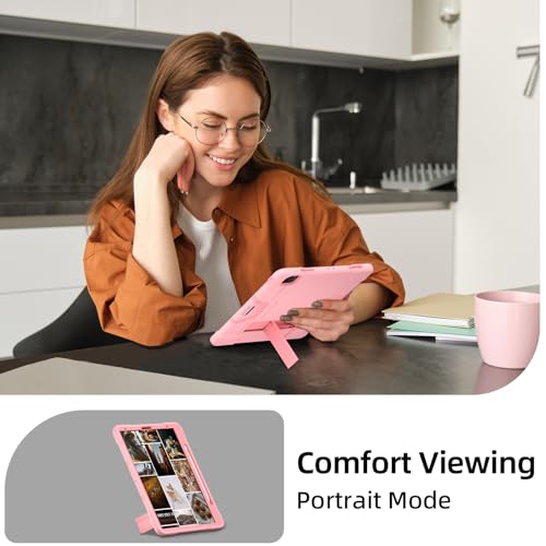 Étui iPad 12.9 antichoc rose doré idéal pour le télétravail