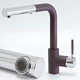 blanco armatur brause passend zu Granitspülen von Astracast Farbe Schokolade