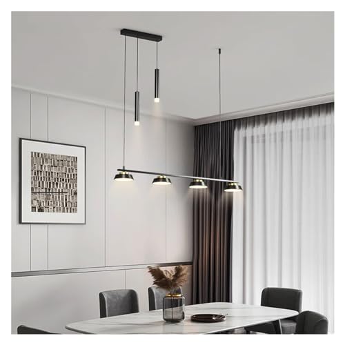 Lustre moderne à LED pour salle à manger et table longue chic