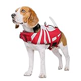 🕸Buena mano de obra: el chaleco salvavidas está hecho de tela de poliéster oxford impermeable de alta calidad. Utiliza el material de algodón perlado EPE flotante interior ecológico que garantiza una buena flotabilidad y mantiene a los perros seguros en el agua. El diseño de araña en la parte posterior hace que tus perros sean más llamativos.