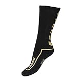 hummel Kinder Socken Advanced long Indoor, black/gold, 32 - 35 ( 8 ), 21-059-2128_2128