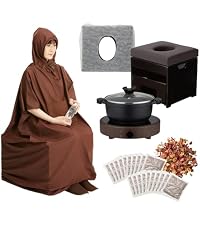 Amazon | 【日本製パック ローズ】高級よもぎ蒸しセット（鍋あり 
