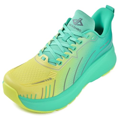 JACKSHIBO Wide Toe Box Slip in Men Hands Free Shoes Slip on Arch Support Wide Sneakers for Running Walking Tennis Athletic Plantar Fasciitis Orthopedic Shoe Zero Drop Cushion Thick Sole Width Shoes
