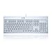 EagleTec KG010 Mechanical Keyboard Wired Ergonomic Brown Switches Equivalent for Office PC Home or Business (White Keyboard Not Backlit)
