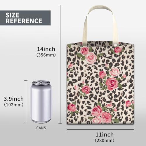 Image of Car Trash Can, Cute Car Trash Bag, Hanging Car Organizer and Storage Bag, Trash Bin for Car Accessories, Vehicle, Travelling, Camping Pink Rose and Leopard