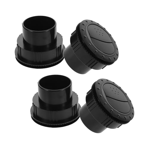 MOLUCKFU Rejillas de Ventilación Redondas para Autocaravana y Autobús 4 Piezas Abs Resistente Flujo de Aire Ajustable para Aire Acondicionado para Vehículos Recreativos y Autobuses