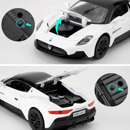 Modelo de coche Maserati MC20 1:32 con luz y sonido miniatura 5