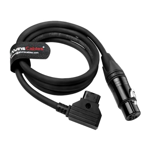 Alvin's Cables Câble d'alimentation D-tap vers XLR 3 broches femelle pour SmallRig RC 120B, pour lampe vidéo LED NEEWER FS150 FS150B FS230 FS230B 1 m
