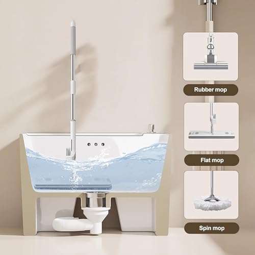 Tina de baño para pies de cerámica multifuncional 41x32x40 cm miniatura 3