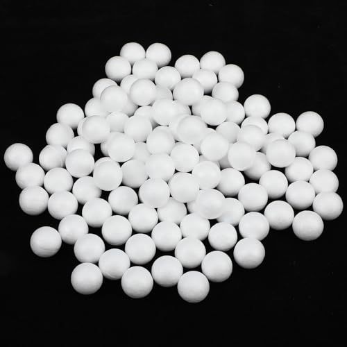 Ouligay 100 PCS Small Foam Balls for Crafts Round White Styrofoam Balls