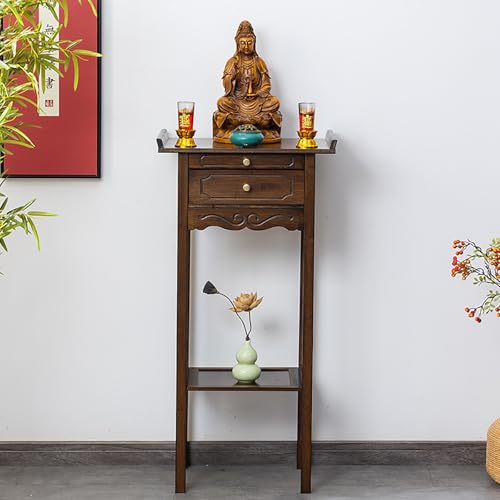 Table d'autel de méditation compacte pour ranger les objets de Pooja - 4