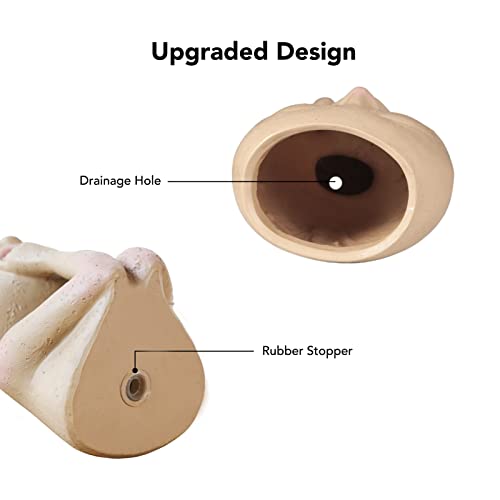 AIMEBBY Face Planter Pot - Face Flower Pots for Indoor and Outdoor Plants - Resin Head Planter Pots with Drainage Hole (X-Large Size)