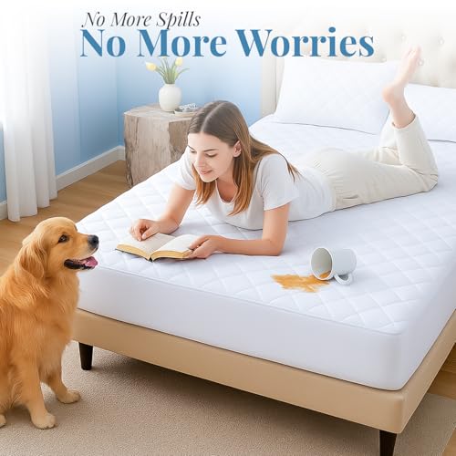 Protège-matelas imperméable petit lit double matelassé extra profond - 4