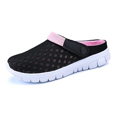 ZXWFOBEY FOBEY Men-Women Slip-On Breathable Mesh Shoes Couples Sport Sandals Flip Flop, 6.5 UK, Pink Cover
