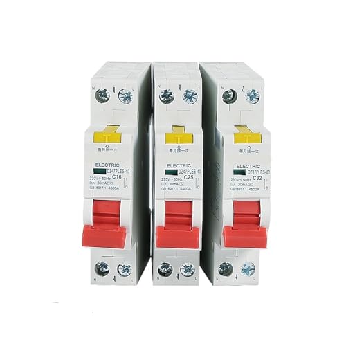Disjoncteur de fuite DZ47PLES contre les chocs électriques 1P+N 6A