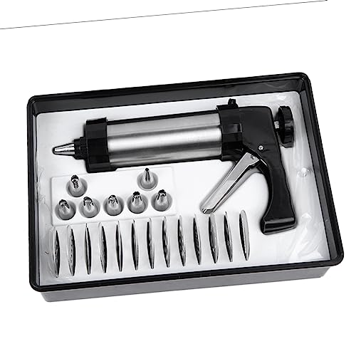 Cabilock Máquina Para Hacer Galletas Kit Completo De 21 Piezas Prensa De Galletas Decoración De Postres 13 y 7 Boquillas