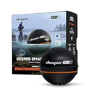 Deeper PRO+ 2 Sonar Fish Finder – Portable Fish Finder and Depth Finder for Kayaks, Boats and Ice Fishing with GPS…