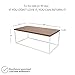 Nathan James Doxa Modern Industrial Coffee Table Wood and Metal Box Frame, Light Brown/White
