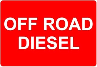 Off Road Diesel - Color Sticker - Decal - Diecut - safety industrial label fuel offroad - 17.45x12.00