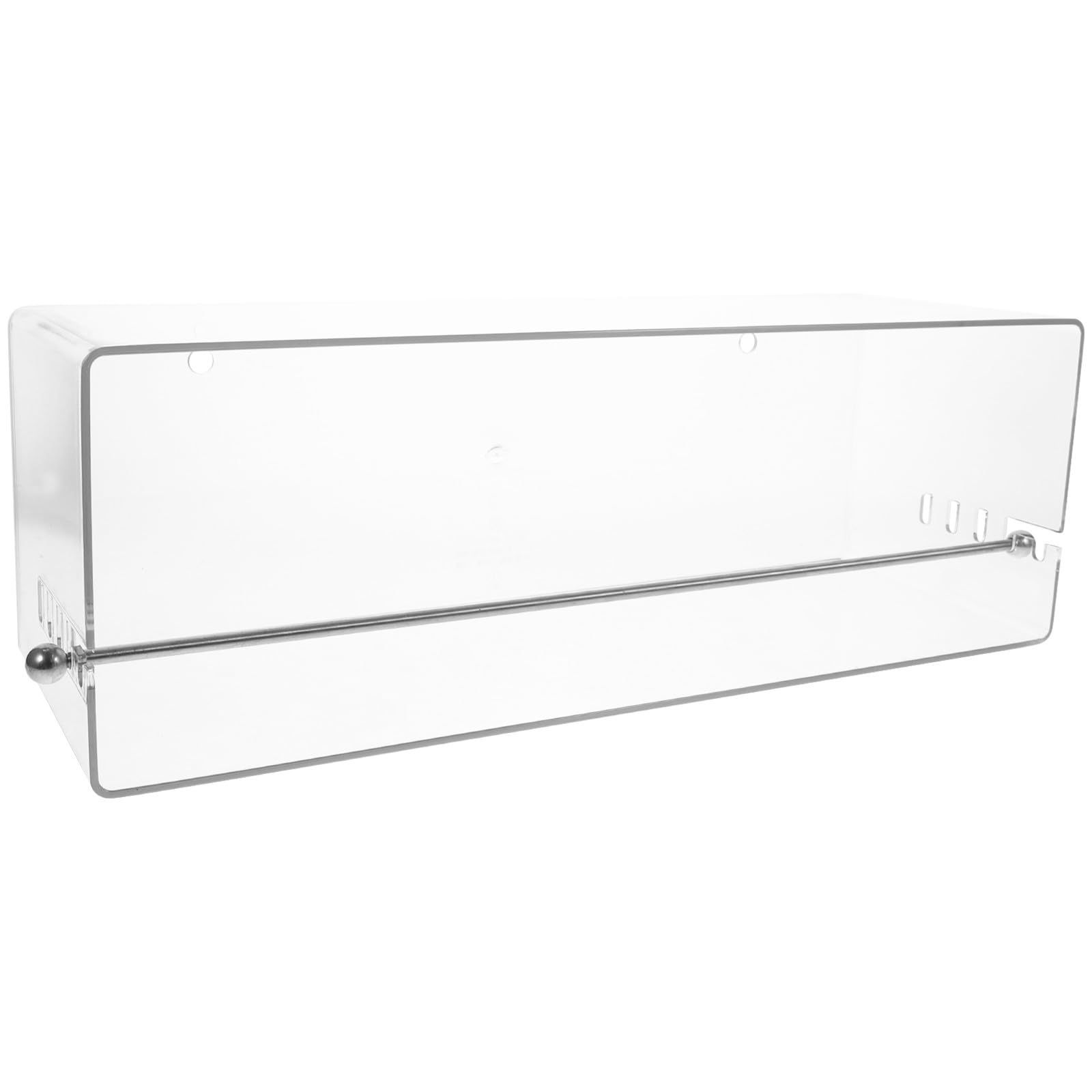 Ribbon Storage Holder Box in Plastica Trasparente, Organizer per Nastri Artigianali, Porta Nastri per Fioristi, per Esposizione in Negozio e Conservazione in Craft Room, Natale