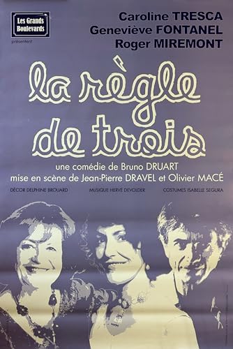 Poster La Règle De Trois Caroline Tresca 80X120Cm pour décorer un bureau moderne